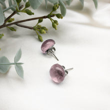 Load image into Gallery viewer, Recycled glass stud earring (7 colours avail)