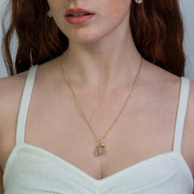 Load image into Gallery viewer, Recycled Glass Spinal Zodiac Birthstone Necklace (August) (Silver or Gold)