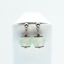 Load image into Gallery viewer, Recycled Glass Diamond Zodiac Birthstone Earrings (April)