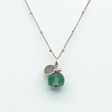 Load image into Gallery viewer, Recycled Glass Alexandrite Zodiac Birthstone Necklace (June)