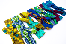 Load image into Gallery viewer, Wired headband - Red Yellow Blue Swirl