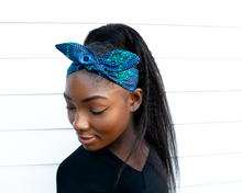 Load image into Gallery viewer, Wired headband - Blue Waterwell