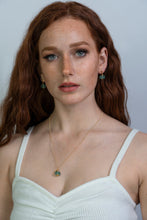 Load image into Gallery viewer, Recycled Glass Alexandrite Zodiac Birthstone Earrings (June) (Silver or Gold)