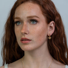 Load image into Gallery viewer, Recycled Glass Citrine Zodiac Birthstone Earrings (November)