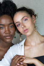 Load image into Gallery viewer, Recycled Glass Radiant earring - Blush Pink