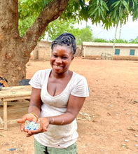 Load image into Gallery viewer, Recycled Glass 'Knot Your Average' necklace - Orange