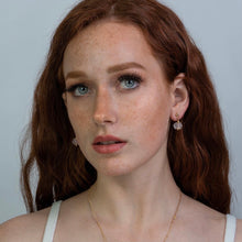 Load image into Gallery viewer, Recycled Glass Spinal Zodiac Birthstone Earrings (August)