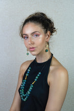 Load image into Gallery viewer, Recycled Glass 'Rise and Shine' Adjustable Necklace - Ocean