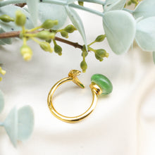 Load image into Gallery viewer, Recycled Glass Moon Ring - Light Green