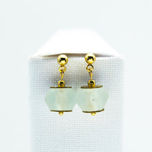 Load image into Gallery viewer, Recycled Glass Diamond Zodiac Birthstone Earrings (April)