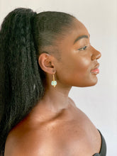 Load image into Gallery viewer, Recycled Glass Swing earring - Ice Blue