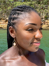 Load image into Gallery viewer, Recycled Glass Teardrop earring - Blush Pink