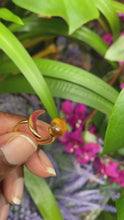 Load and play video in Gallery viewer, Recycled Glass Moon Ring - Amber
