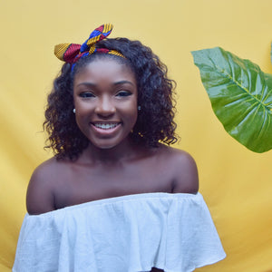 African ankara print wired headband
