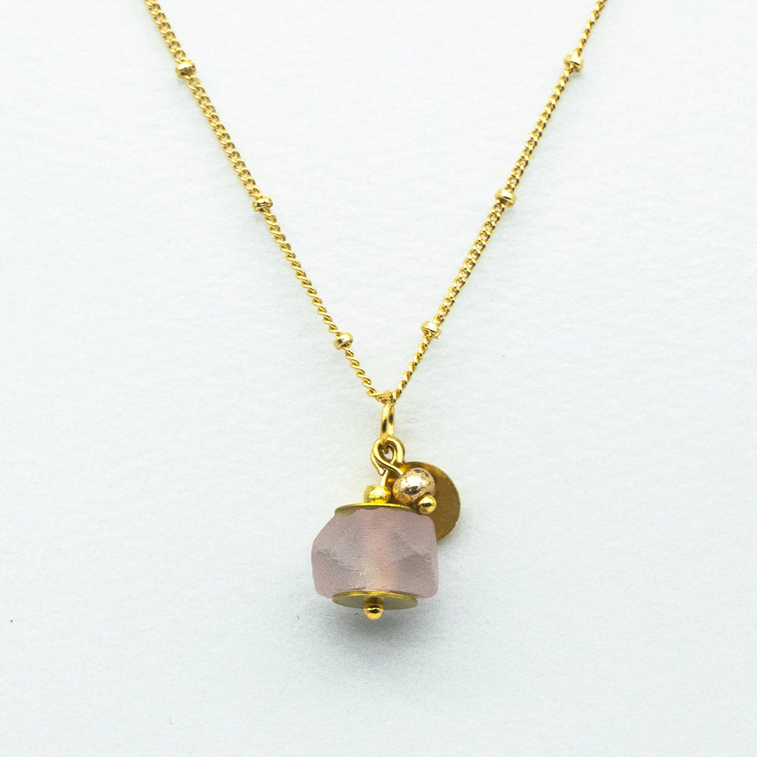 (Wholesale) Spinal Zodiac Birthstone Necklace (August)