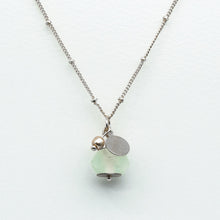 Load image into Gallery viewer, Recycled Glass Diamond Zodiac Birthstone Necklace (April)
