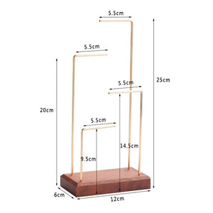 (Wholesale) Wooden earring display stand