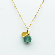 Load image into Gallery viewer, Recycled Glass Alexandrite Zodiac Birthstone Necklace (June)
