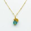 (Wholesale) Aquamarine Zodiac Birthstone Necklace (March)