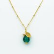 (Wholesale) Emerald Zodiac Birthstone Necklace (May)