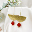 (Wholesale) New Moon earring - Red