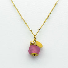 Load image into Gallery viewer, (Wholesale) Pink Tourmaline Zodiac Birthstone Necklace (October)
