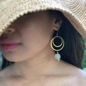 (Wholesale) Whirlpool earring - Ice Blue