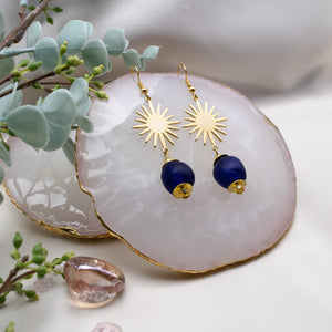 (Wholesale) Radiant earring - Navy