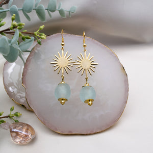 (Wholesale) Radiant earring - Ice Blue