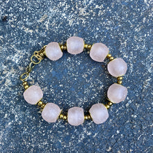 Load image into Gallery viewer, (Wholesale) Blush Pink Recycled Glass Bracelet
