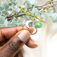 Load image into Gallery viewer, Recycled Glass Moon Ring - Light Green

