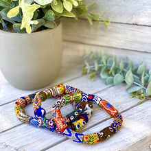 Load image into Gallery viewer, (Wholesale) Hand painted multicoloured bracelets (buy 10+ for free signage stand)
