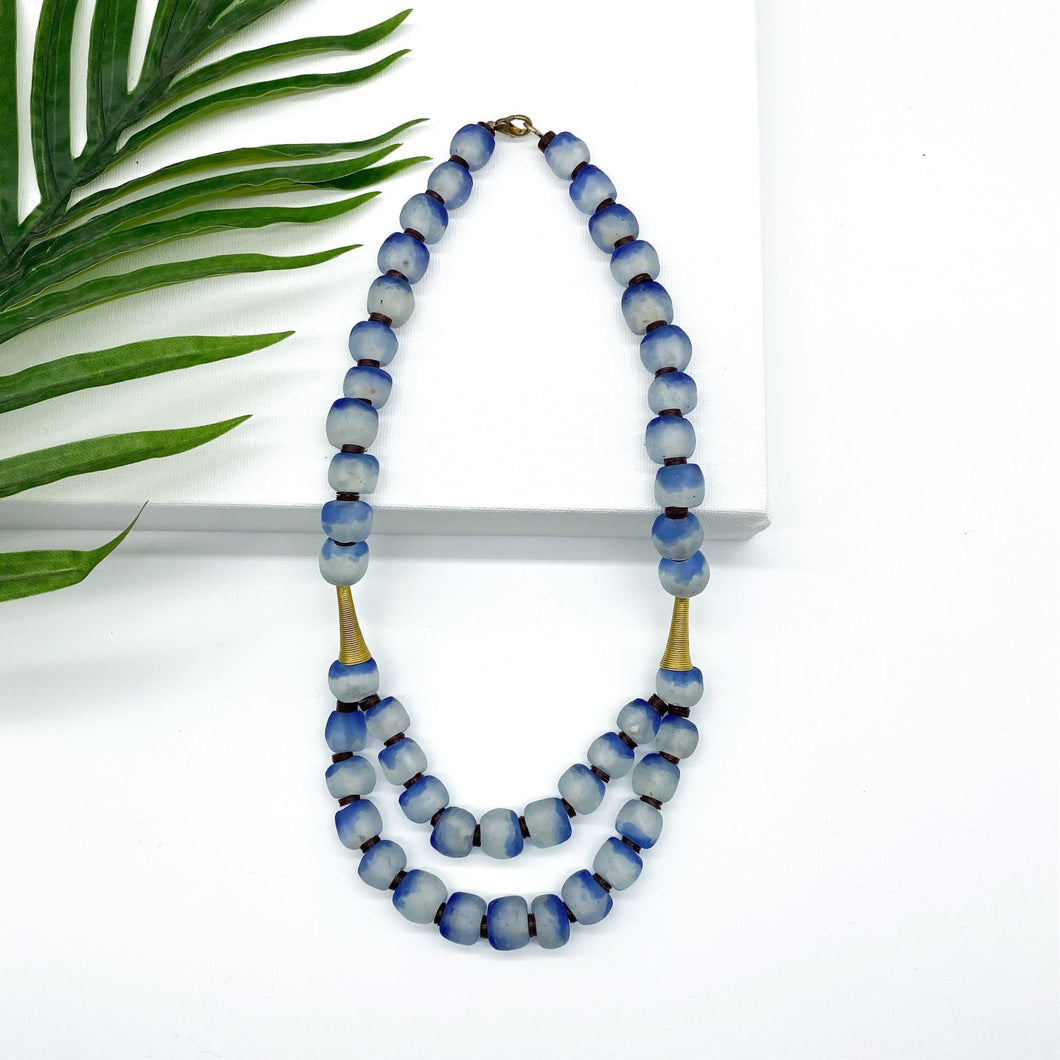 (Wholesale) Medium 'Rise and Shine' necklace - Sky Blue