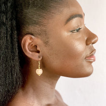 Load image into Gallery viewer, Recycled Glass Swing earring - Blush Pink (Silver or Gold)
