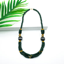 Load image into Gallery viewer, Recycled Glass &#39;Knot Your Average&#39; necklace - Green

