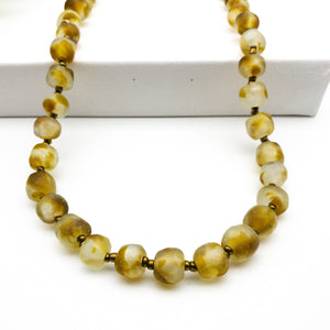 (Wholesale) Long single strand necklace - Amber (pre-order)
