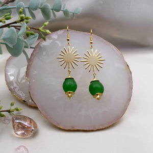 (Wholesale) Radiant earring - Fern Green