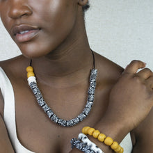 Load image into Gallery viewer, (Wholesale) Hand painted adjustable necklace - Black &amp; White
