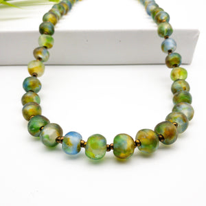 (Wholesale) Long single strand necklace - Earth (pre-order)