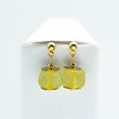 (Wholesale) Yellow Diamond Zodiac Birthstone Earrings (April)