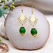 (Wholesale) Radiant earring - Fern Green