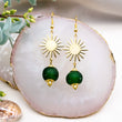 (Wholesale) Radiant earring - Forest Green