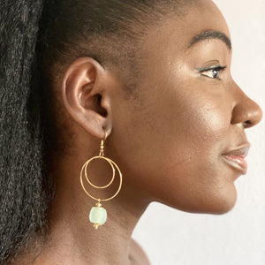 (Wholesale) Whirlpool earring - Ice Blue