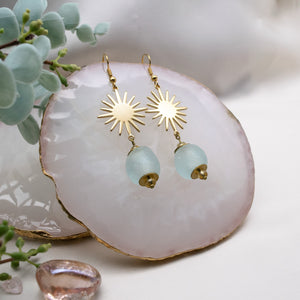 (Wholesale) Radiant earring - Ice Blue
