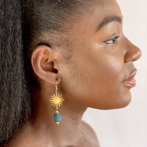 (Wholesale) Radiant earring - Teal