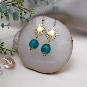 (Wholesale) Radiant earring - Azure Blue