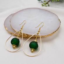Load image into Gallery viewer, (Wholesale) Teardrop earring - Forest Green
